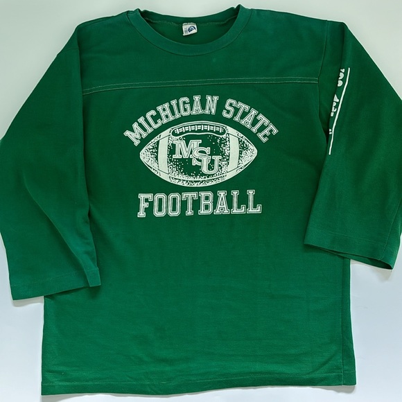 Vintage Artex Michigan State Spartan Football Oversized Sports Tee - Picture 16 of 16